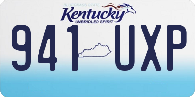KY license plate 941UXP