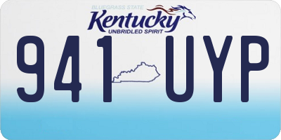 KY license plate 941UYP