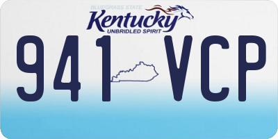 KY license plate 941VCP