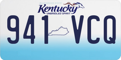 KY license plate 941VCQ