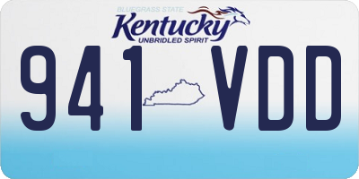 KY license plate 941VDD