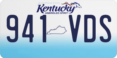 KY license plate 941VDS