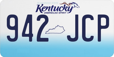 KY license plate 942JCP