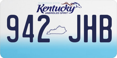 KY license plate 942JHB