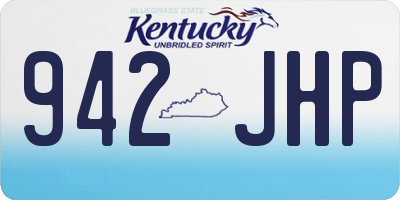 KY license plate 942JHP