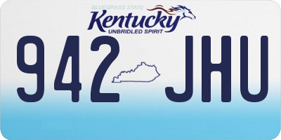 KY license plate 942JHU