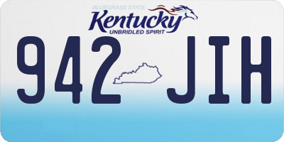 KY license plate 942JIH