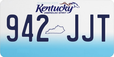KY license plate 942JJT