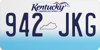 KY license plate 942JKG