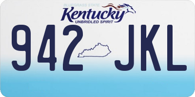 KY license plate 942JKL