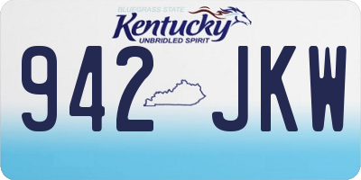 KY license plate 942JKW