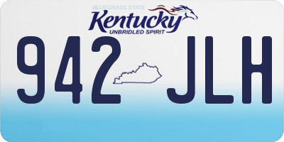 KY license plate 942JLH