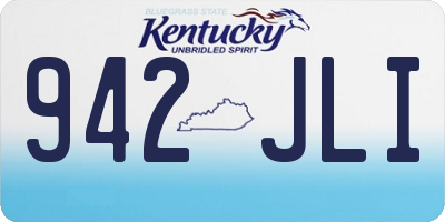 KY license plate 942JLI
