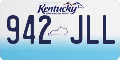 KY license plate 942JLL
