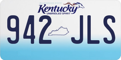 KY license plate 942JLS