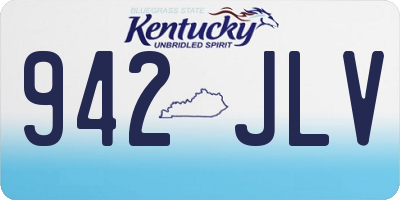 KY license plate 942JLV