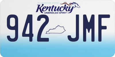 KY license plate 942JMF
