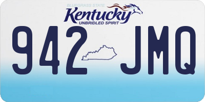 KY license plate 942JMQ