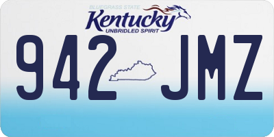 KY license plate 942JMZ