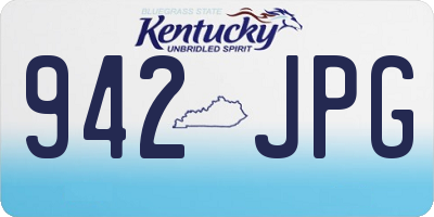KY license plate 942JPG