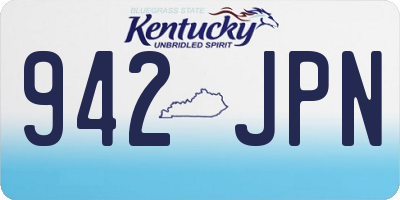 KY license plate 942JPN