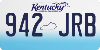 KY license plate 942JRB