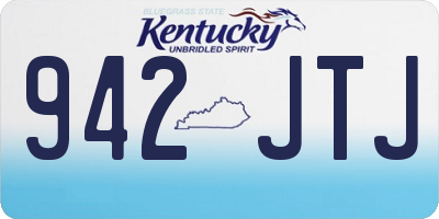 KY license plate 942JTJ