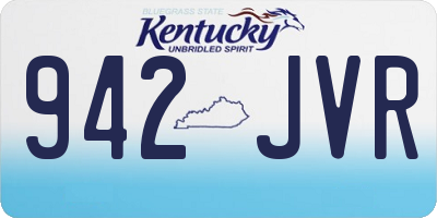 KY license plate 942JVR