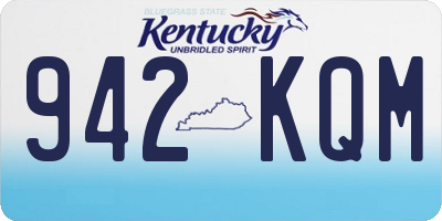 KY license plate 942KQM