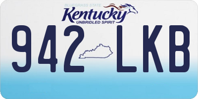 KY license plate 942LKB