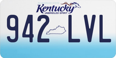 KY license plate 942LVL