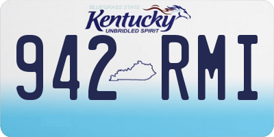 KY license plate 942RMI