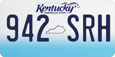 KY license plate 942SRH