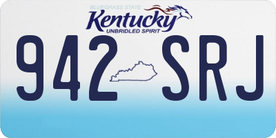 KY license plate 942SRJ