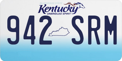 KY license plate 942SRM