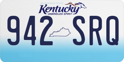KY license plate 942SRQ