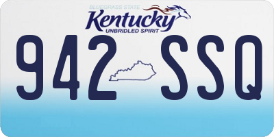 KY license plate 942SSQ