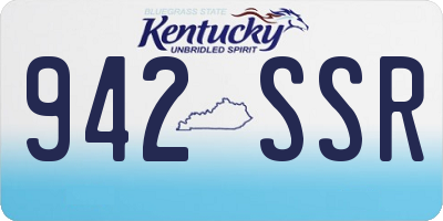 KY license plate 942SSR