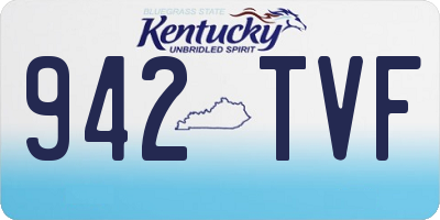 KY license plate 942TVF