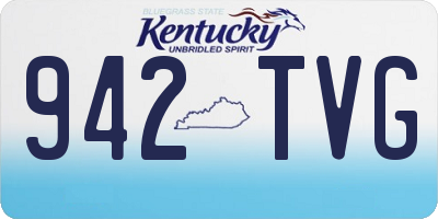 KY license plate 942TVG