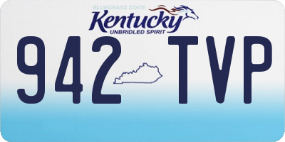 KY license plate 942TVP