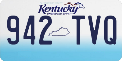 KY license plate 942TVQ