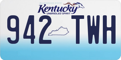 KY license plate 942TWH