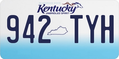 KY license plate 942TYH