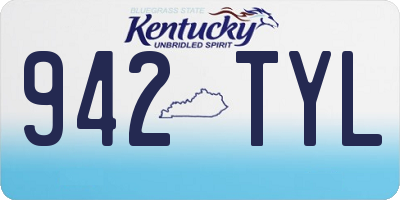 KY license plate 942TYL