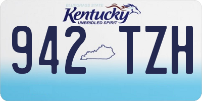 KY license plate 942TZH