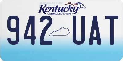 KY license plate 942UAT