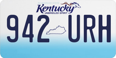 KY license plate 942URH