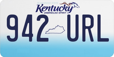KY license plate 942URL