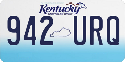 KY license plate 942URQ